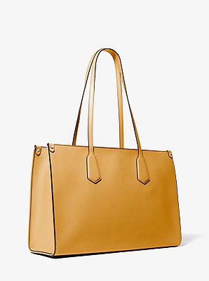Maple Large Saffiano Leather Tote Bag