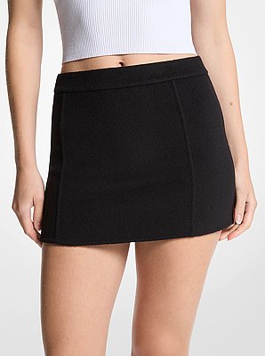 Minirock aus Wollgemisch