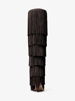 Jayla Fringed Suede Tall Boot