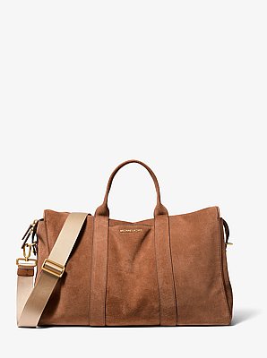 Nicholas Medium Suede Slouch Duffel Bag