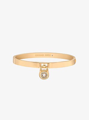 Pav&eacute; Lock Bangle