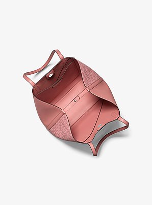 Avalon Medium Signature Logo and Smooth Tote Bag
