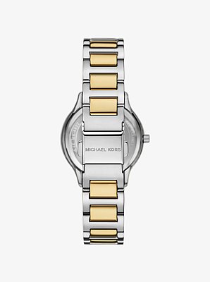 Mini Sage Pav&eacute; Two-Tone Watch