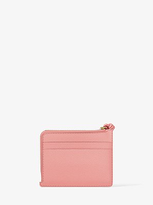 Kartenetui Jet Set Small aus gekrispeltem Leder mit Handschlaufe