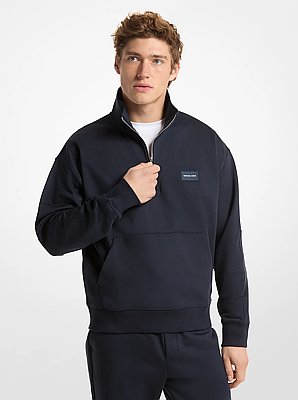 Cotton Quarter-Zip Sweater