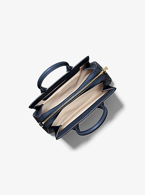 Henkeltasche Laila Small aus gekrispeltem Leder