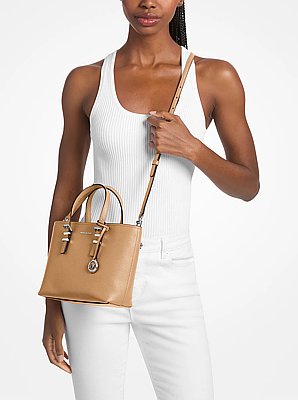 Quinn Small Pebbled Leather Convertible Crossbody Bag