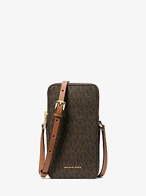 Jet Set Small Signature Logo Smartphone Crossbody Bag