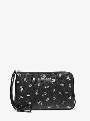 Jet Set Travel Small Floral Printed Wristlet