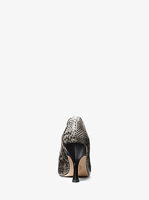 Luna Snake Embossed Leather Pump