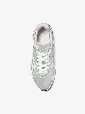 Riley Metallic Leather Trainer