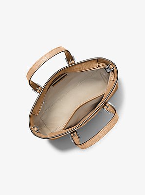 Quinn Small Pebbled Leather Convertible Crossbody Bag