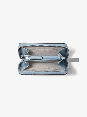 Jet Set Small Snake Embossed Leather Wallet