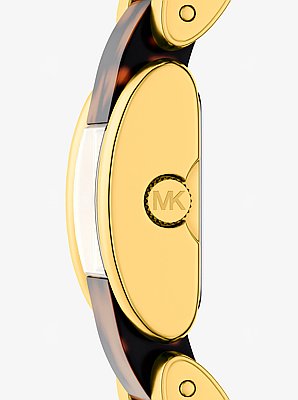 Petite Darrington Gold-Tone and Tortoiseshell Acetate Watch