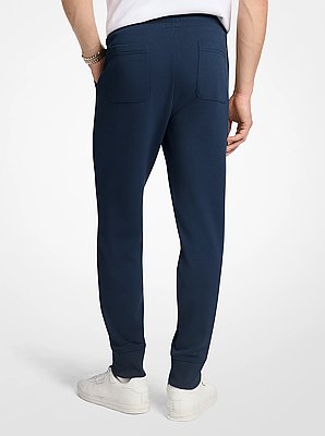 Embossed Logo Cotton Blend Joggers