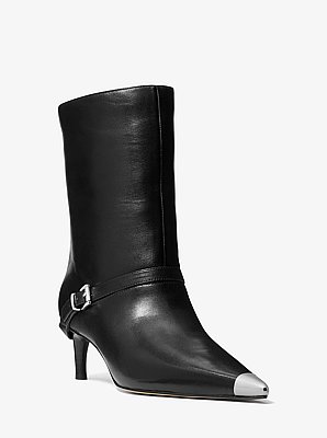Kasia Leather Buckle Boot