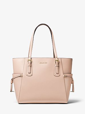 Bolso tote Voyager peque&ntilde;o de piel de grano cruzado