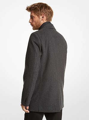 2-in-1 Wool Blend Coat