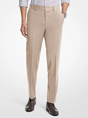 Slim-Fit Wool Blend Pants