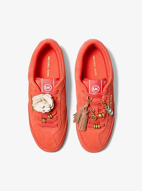 Nolan Embellished Suede Sneaker