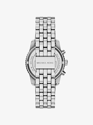 Bryant Pav&eacute; Silver-Tone Watch