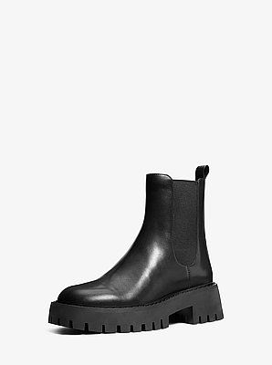 Stivale Asher in pelle con suola carrarmato