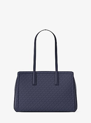 Laila Medium Signature Logo Tote Bag
