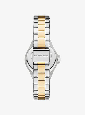 Mini Lennox Pav&eacute; Two-Tone Watch