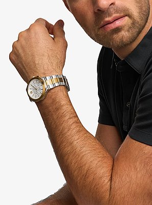 Oversized Billie Two-Tone Watch