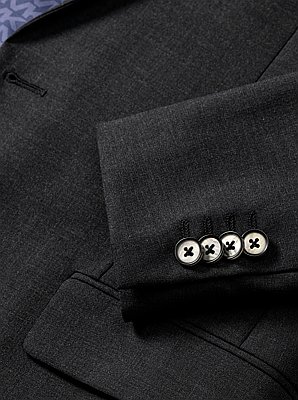 Slim-Fit Wool Blend Travel Suit