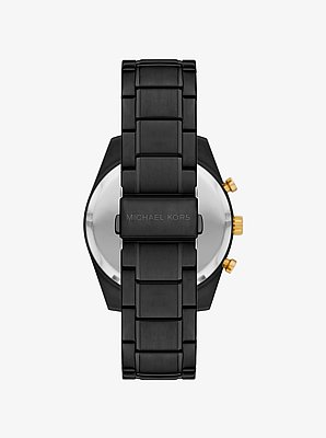 Oversized Warren Black-Tone Watch