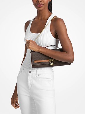 Hamilton Moderne Medium Signature Logo Clutch