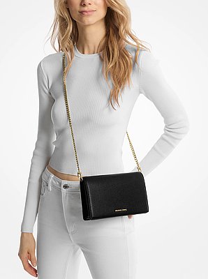 Jet Set Medium Pebbled Leather Crossbody Bag