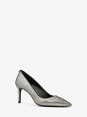 Escarpin Alina Flex en cuir m&eacute;tallis&eacute;