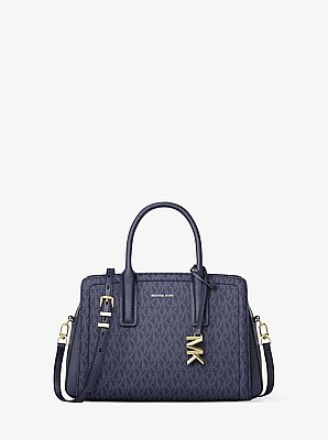 Laila Small Signature Logo Satchel