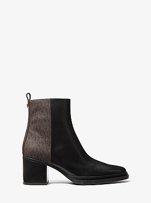 Lex Leather and Signature Logo Boot