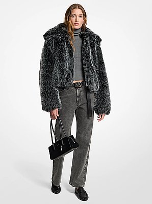Faux Fur Blouson Jacket
