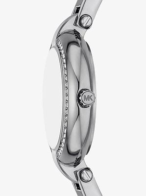 Mini Laney Silver-Tone Bangle Watch