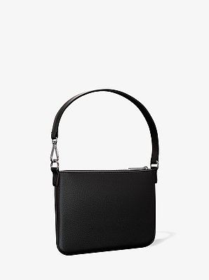 Jet Set Small Pebbled Leather Convertible Wristlet