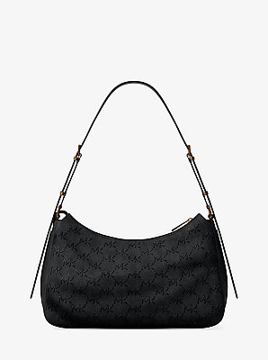 Nolita Medium Whipstitched Logo Leather Shoulder Bag