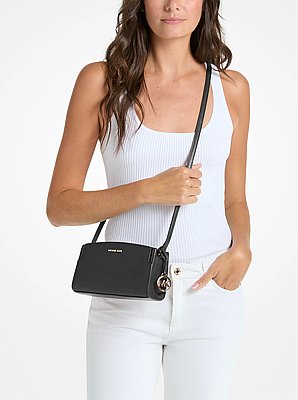 Becca Small Saffiano Leather Crossbody Bag