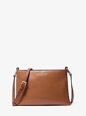 Trisha Medium Pebbled Leather Crossbody Bag