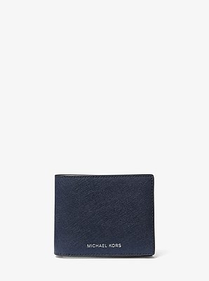Varick Saffiano Leather Billfold Wallet With Passcase