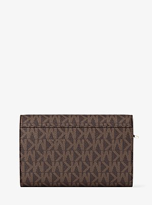 Portofel Jet Set mare cu logo distinctiv