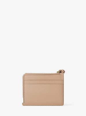 Jet Set Small Pebbled Leather Card Case Wristlet