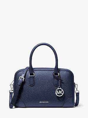 Bolso satchel Thompson mediano de piel granulada