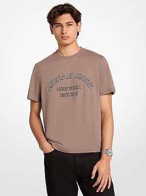 T-shirt en jersey de coton &agrave; logo graphique