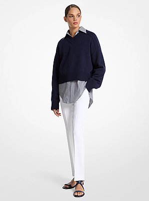 Cashmere Varsity Sweater