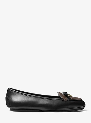 Wendy Leather and Signature Logo Moccasin