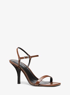 Sandalo Selina in pelle brunita